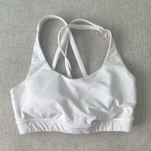 Lululemon white sports bra